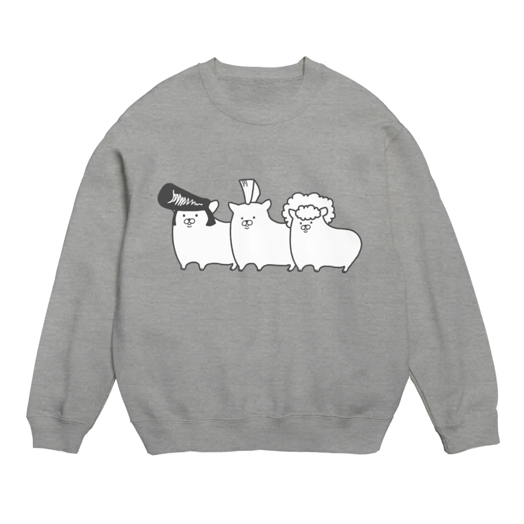 Piso Store on Suzuriのシンプルハムスター Crew Neck Sweatshirt