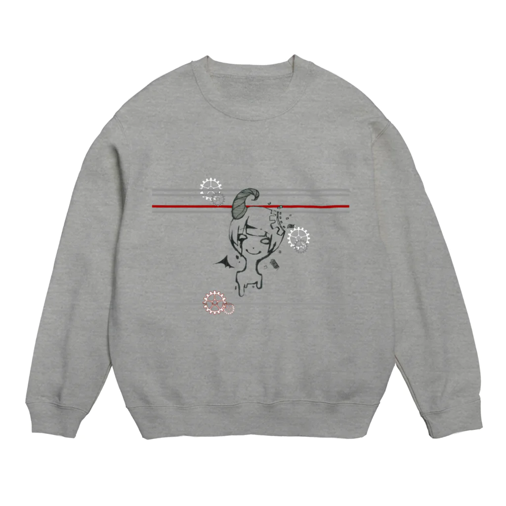 HechOのアトモス【ボーダー】 Crew Neck Sweatshirt