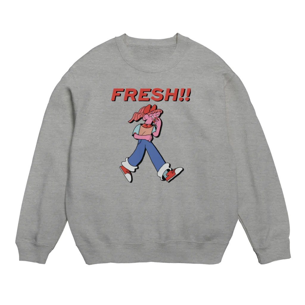 水沢石鹸のFRESH!! Crew Neck Sweatshirt