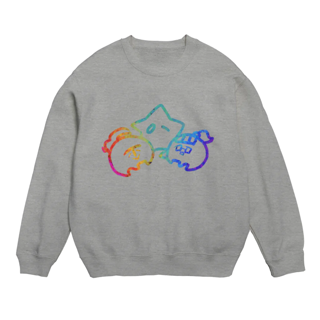 だもの。、の店の虹だもの星 with ななまる&てぃまる Crew Neck Sweatshirt