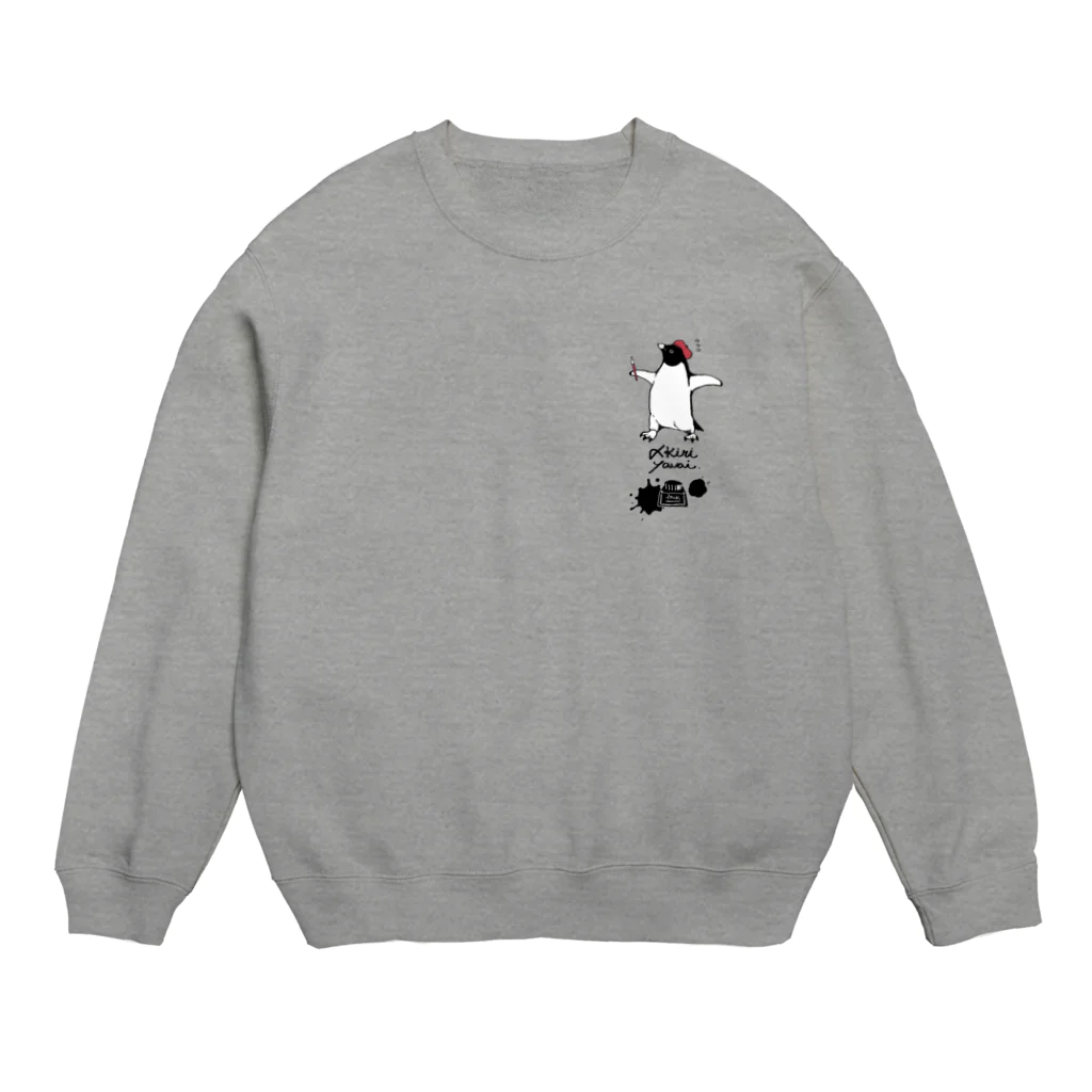 澄ノしおの小-〆切戒めのペンギン（薄い生地色用） Crew Neck Sweatshirt