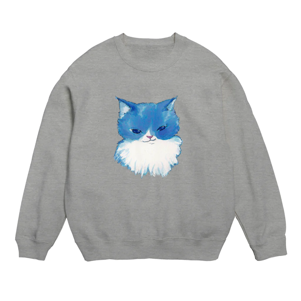 mitoakaのニヤリと笑うねこ Crew Neck Sweatshirt