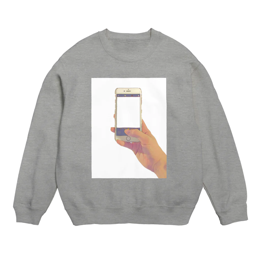 牛脂の店舗の写真をとろうぞ Crew Neck Sweatshirt