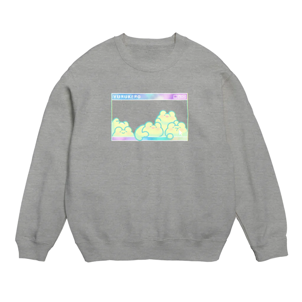 あぶけろのデジタルウィンドウ Crew Neck Sweatshirt