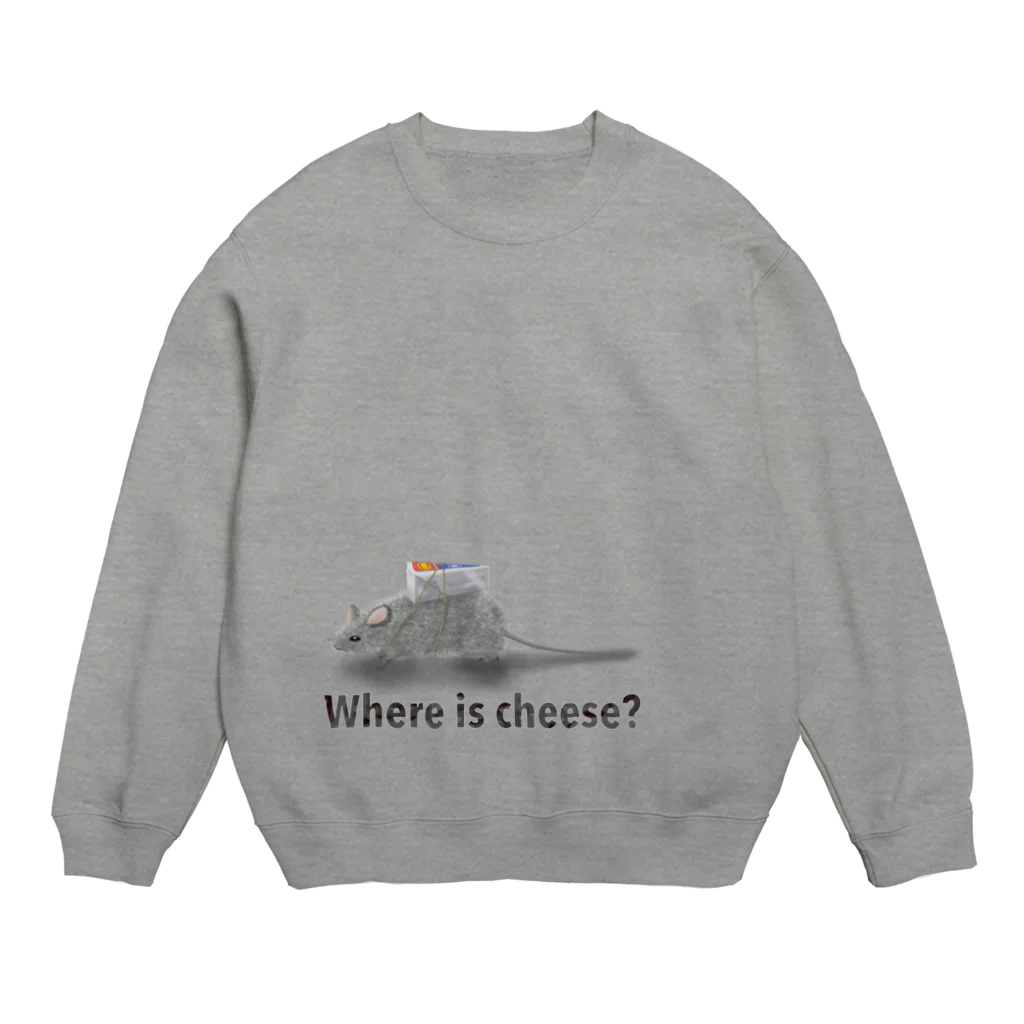 yuccoloのチーズは何処へ？ Crew Neck Sweatshirt