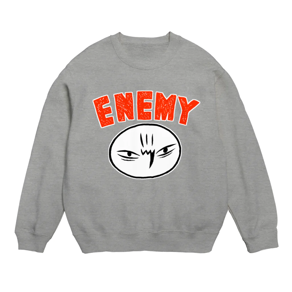 カメントツの銭ゲバショップのカメントツエネミーWhite Crew Neck Sweatshirt