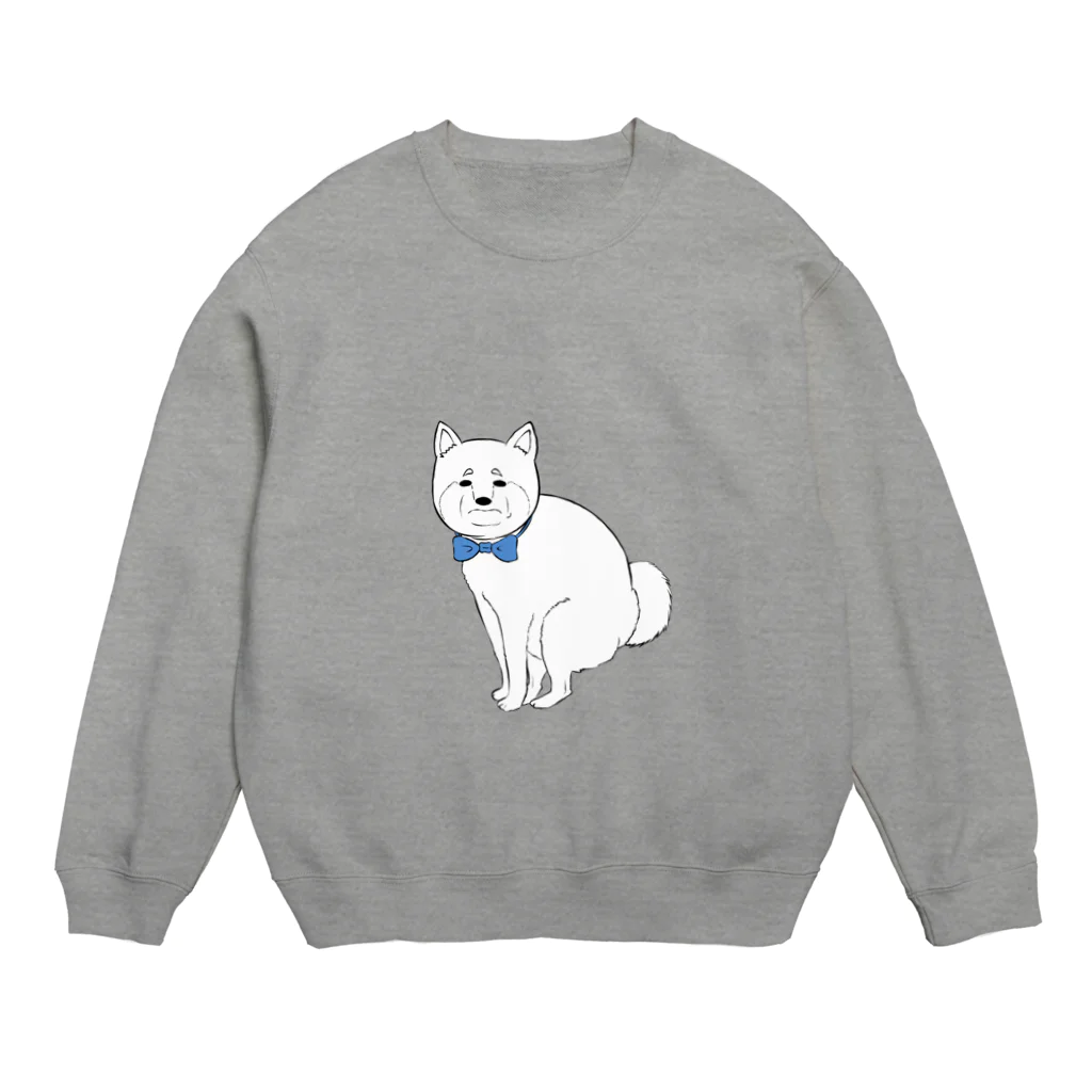 ずんだSUZURI店の柴犬おじさん Crew Neck Sweatshirt