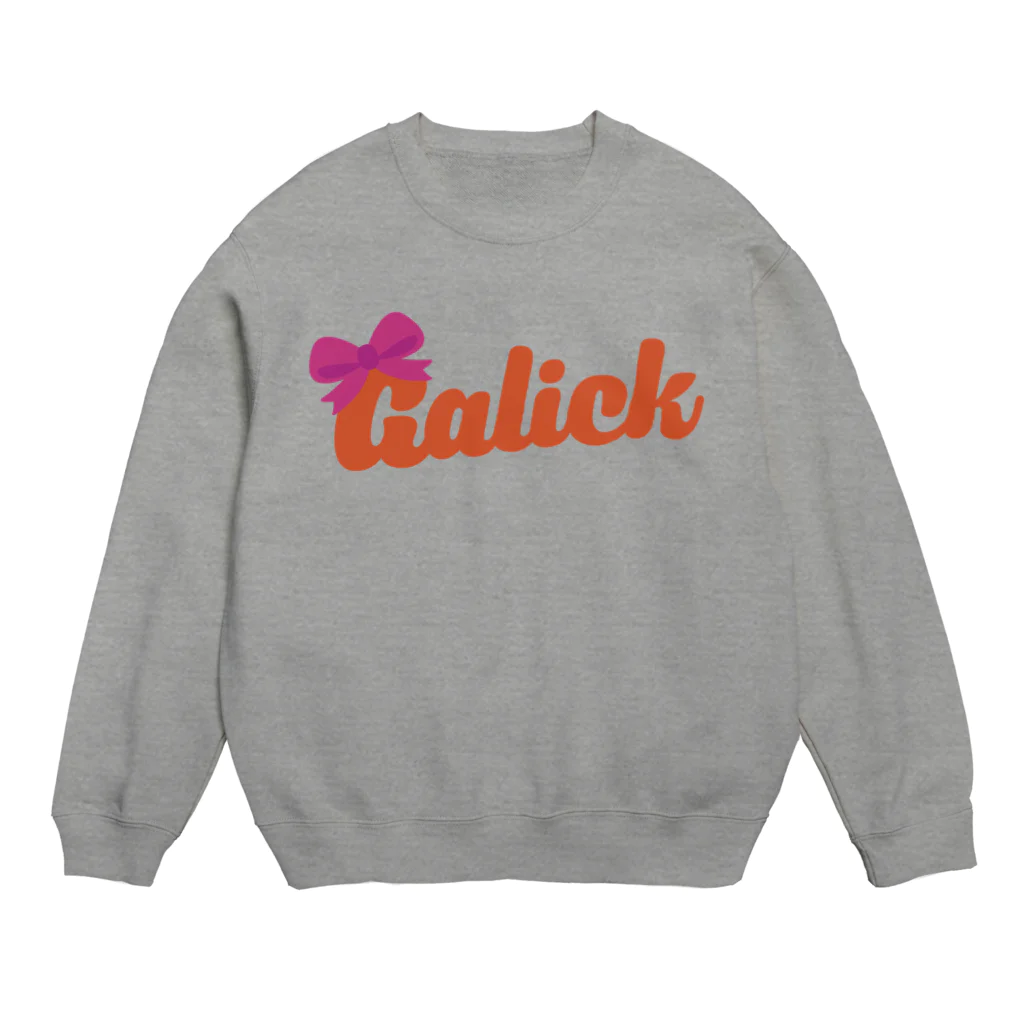 大衆バル GalickのGalickロゴ（女の子） Crew Neck Sweatshirt