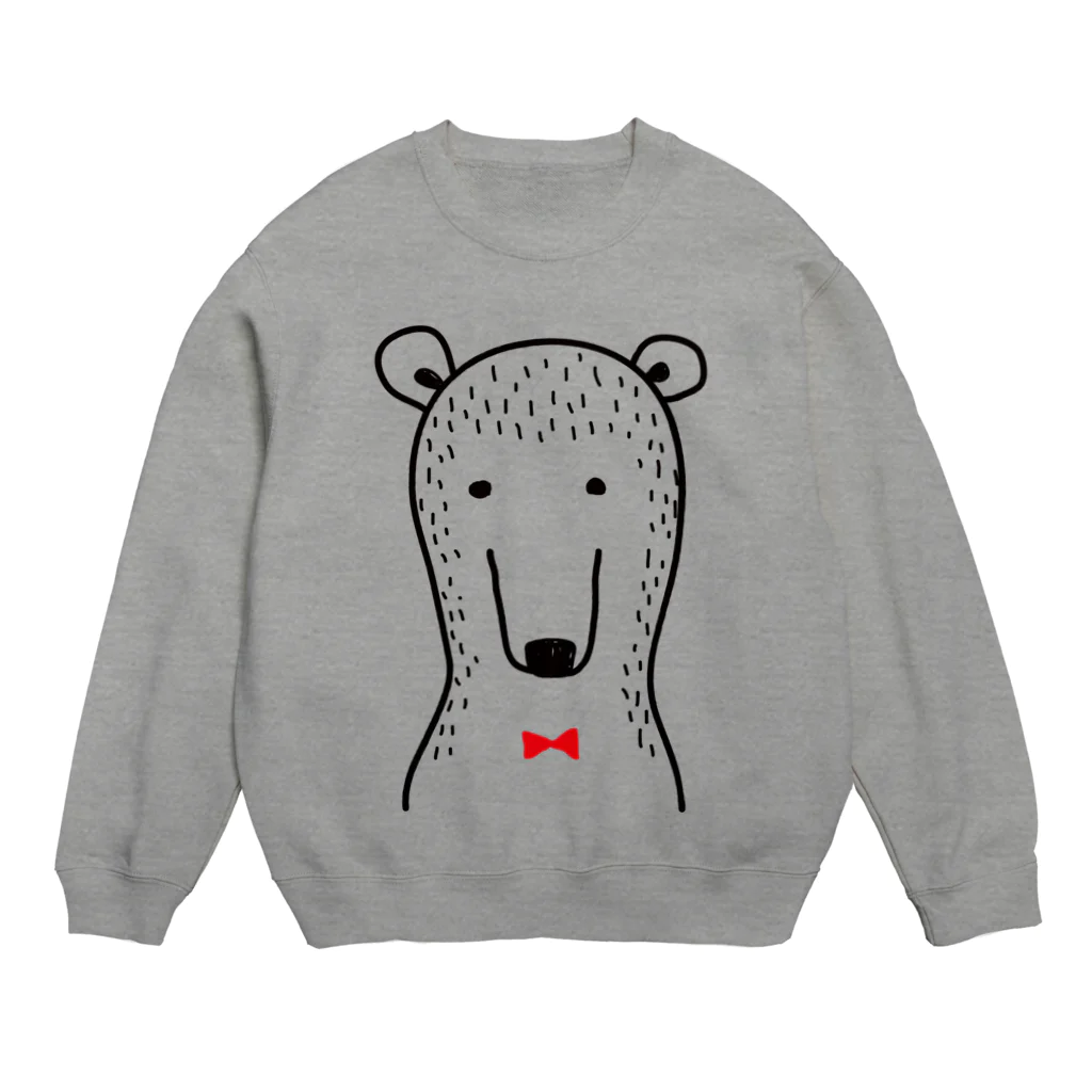 hokuo.kitchenのブツブツなクマさん Crew Neck Sweatshirt