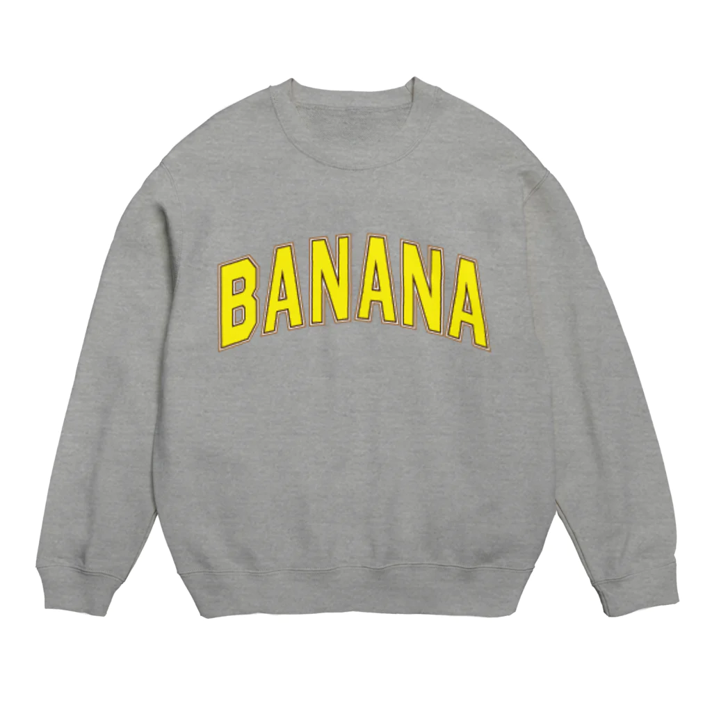 カレッジロゴ何か良いのバナナカレッジ Crew Neck Sweatshirt