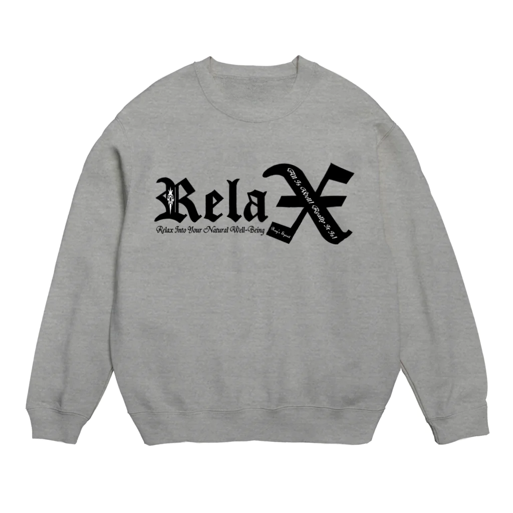 Ray's Spirit　レイズスピリットのRelax（BLACK） Crew Neck Sweatshirt
