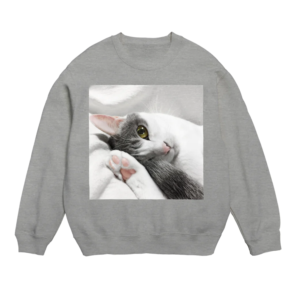 COMONOのまどろみ猫 Crew Neck Sweatshirt