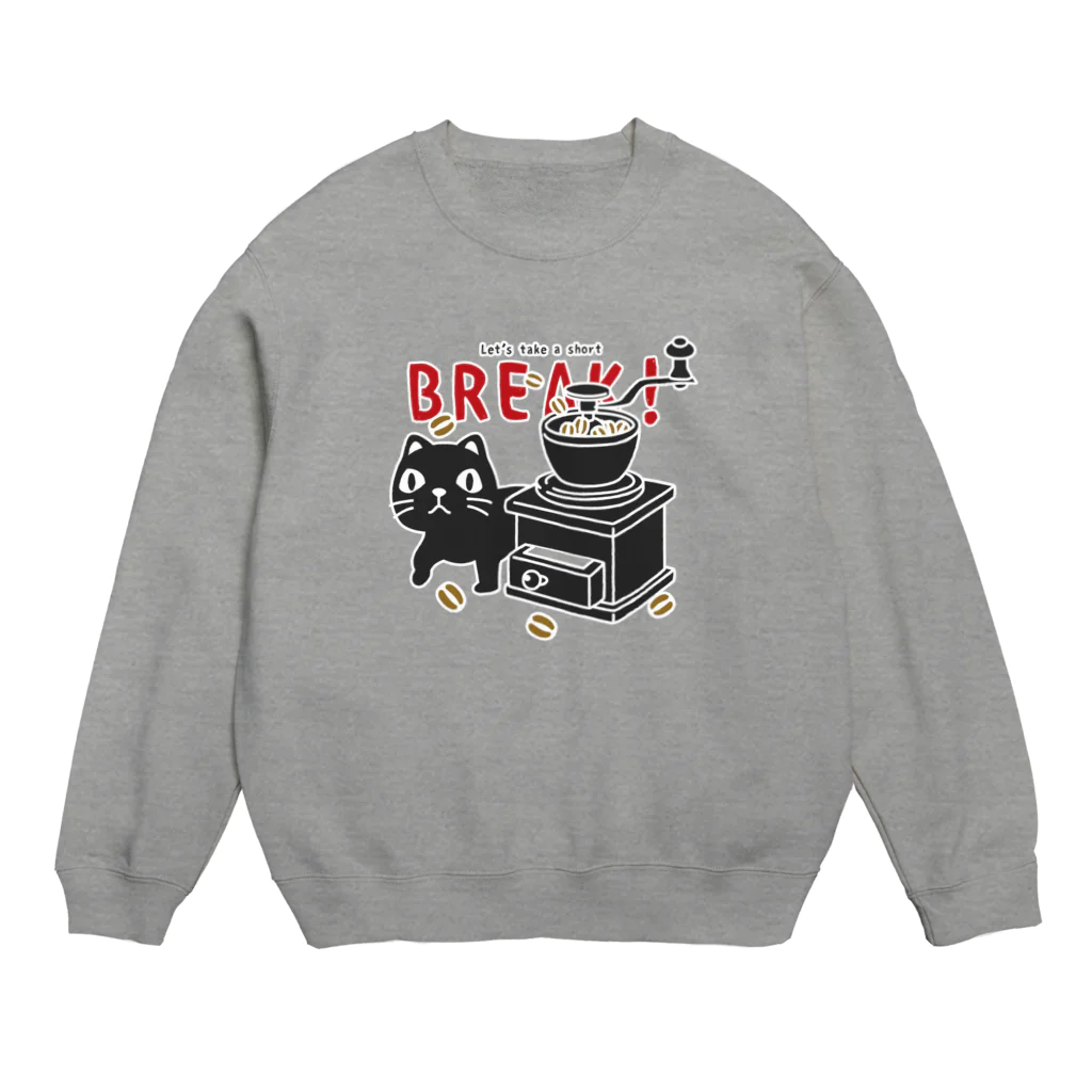 イラスト MONYAAT のやみねこのコーヒーB Crew Neck Sweatshirt