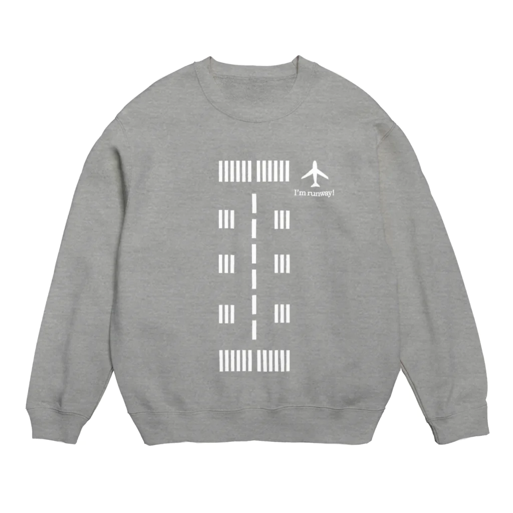 チヌたんの滑走路Tシャツ Crew Neck Sweatshirt