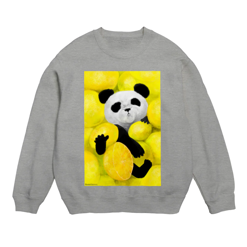 Washiemon and Ai-chan's ShopのPANDA No.3 Crew Neck Sweatshirt