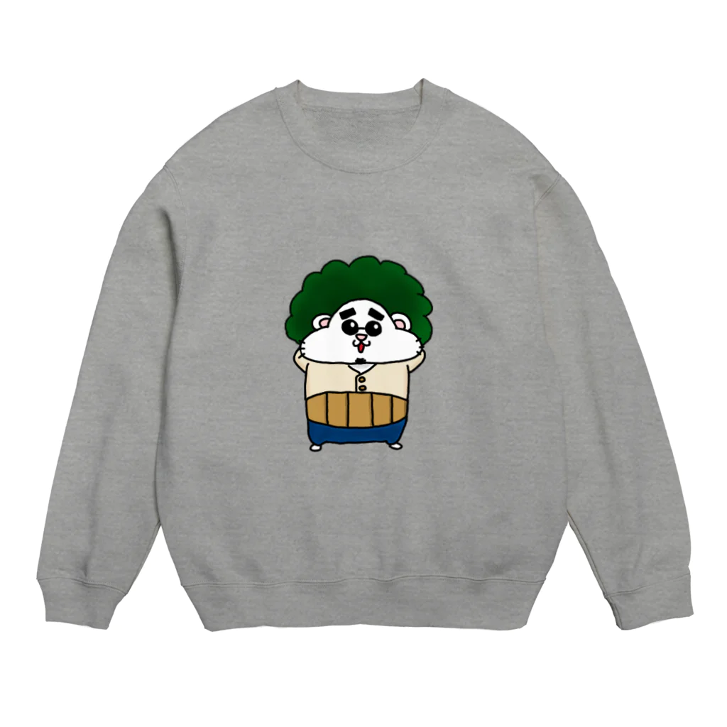 ひもとキャラクターズショップのひもにゃん アニキver. Crew Neck Sweatshirt