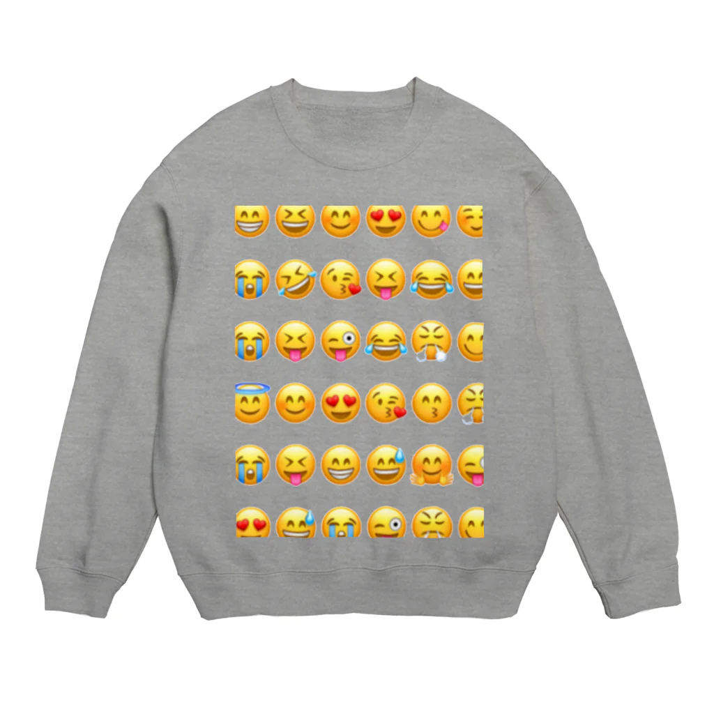 k＿marの絵文字セット💗 Crew Neck Sweatshirt