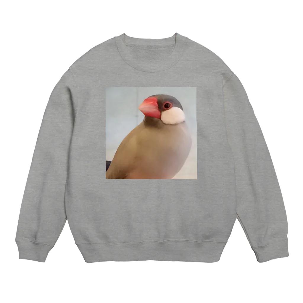 yukoの文鳥のちゅんさん Crew Neck Sweatshirt