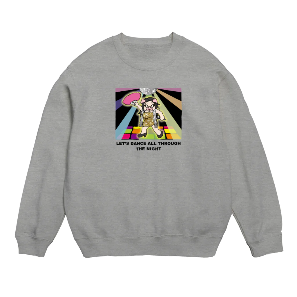 ブタのあすブーちゃんのブタのあすブーちゃん Crew Neck Sweatshirt