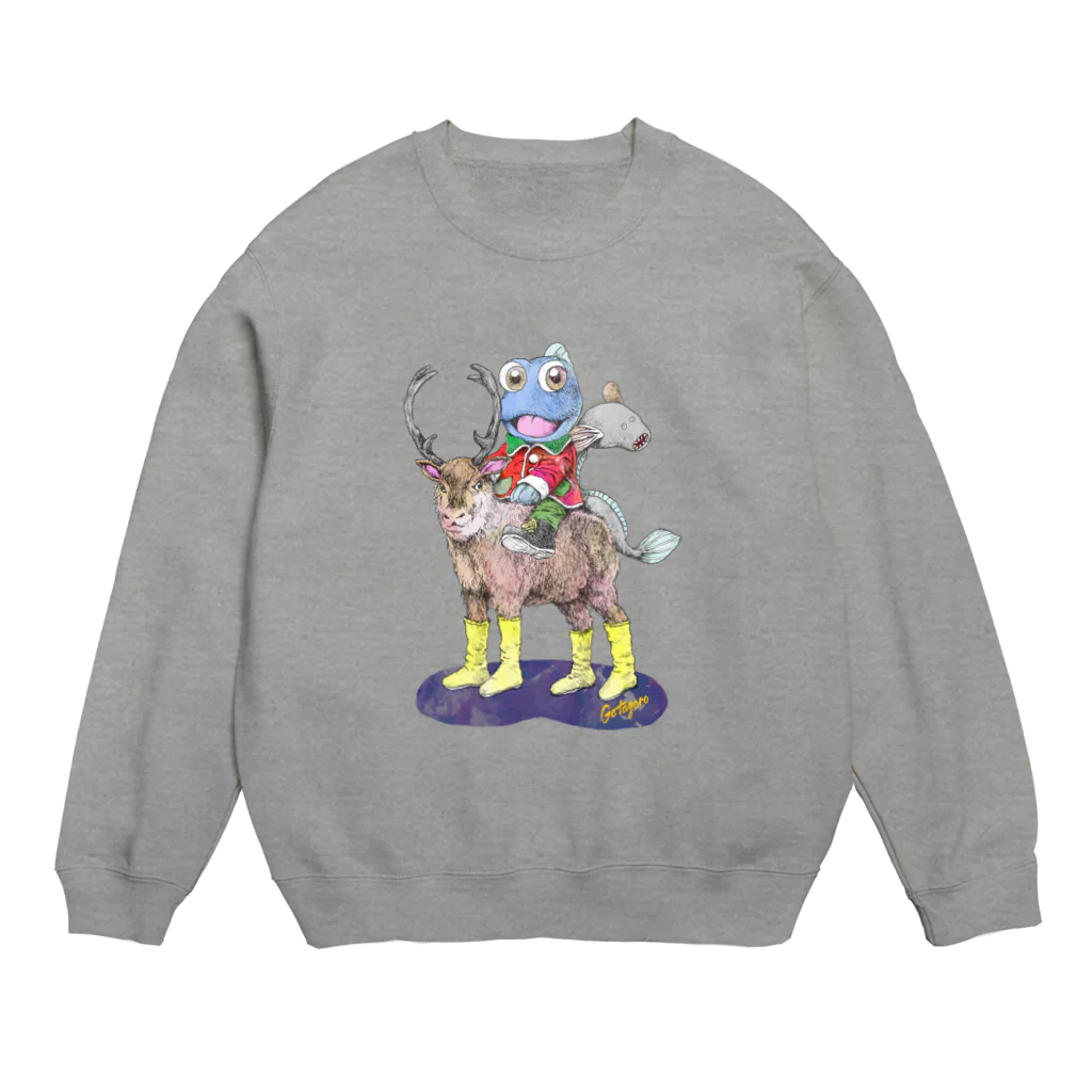 有明ガタァ商会のトナカイにのって Crew Neck Sweatshirt