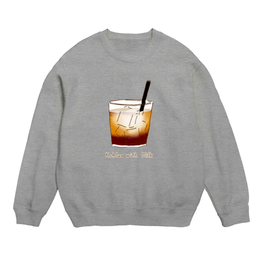 NIKORASU GOのカクテルデザイン「カルアミルク」 Crew Neck Sweatshirt