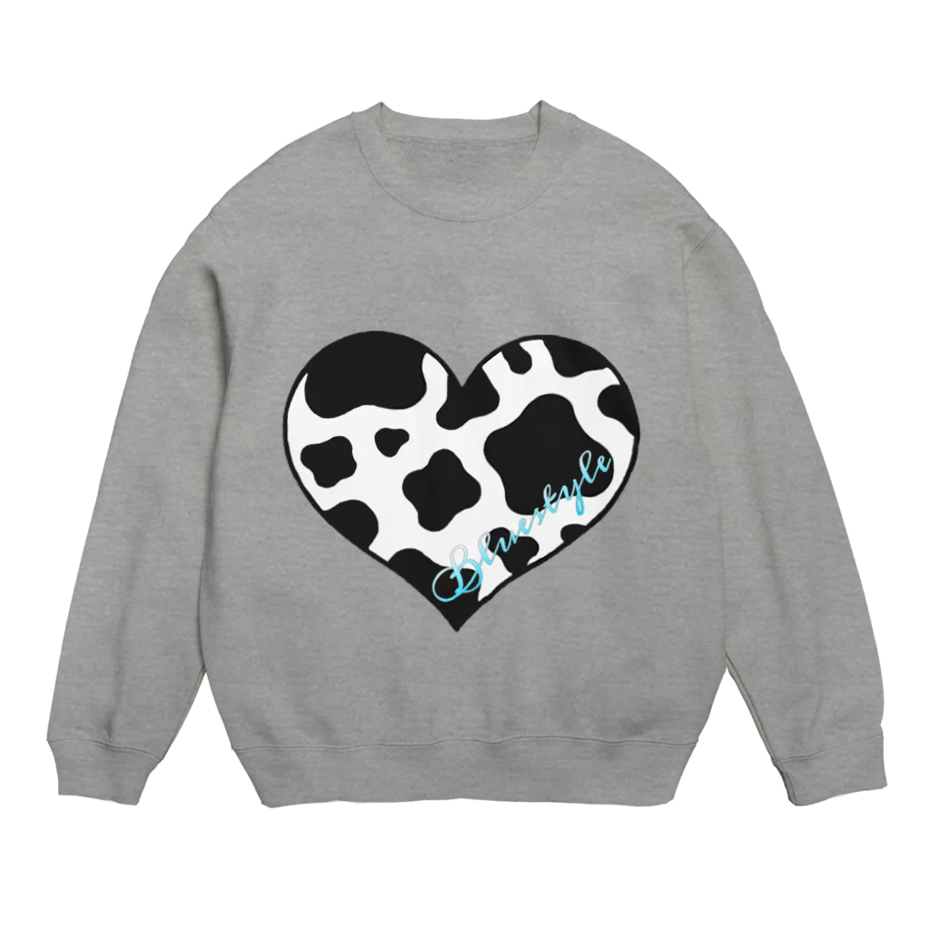 BluestyleのBlueStyleカウ柄シリーズ Crew Neck Sweatshirt