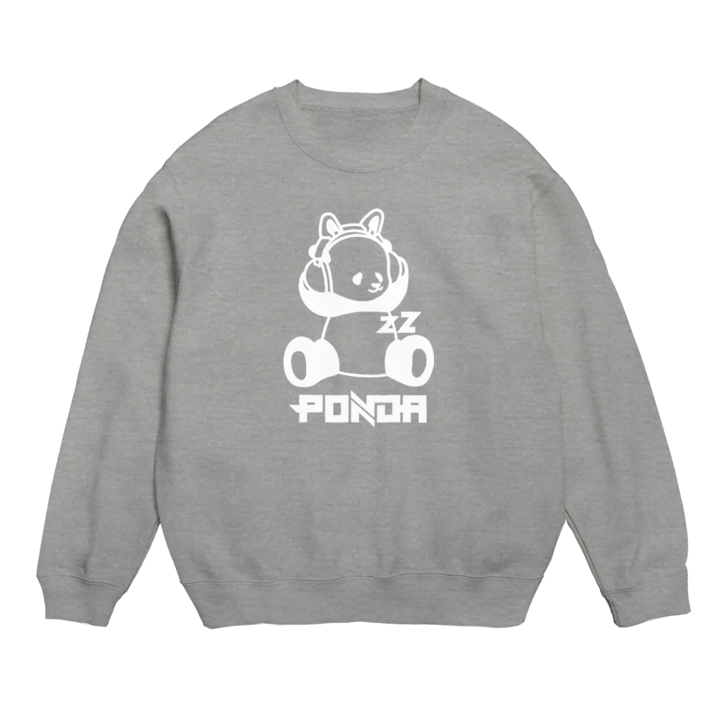 宇宙ステーション🛰のポンダ白線 Crew Neck Sweatshirt