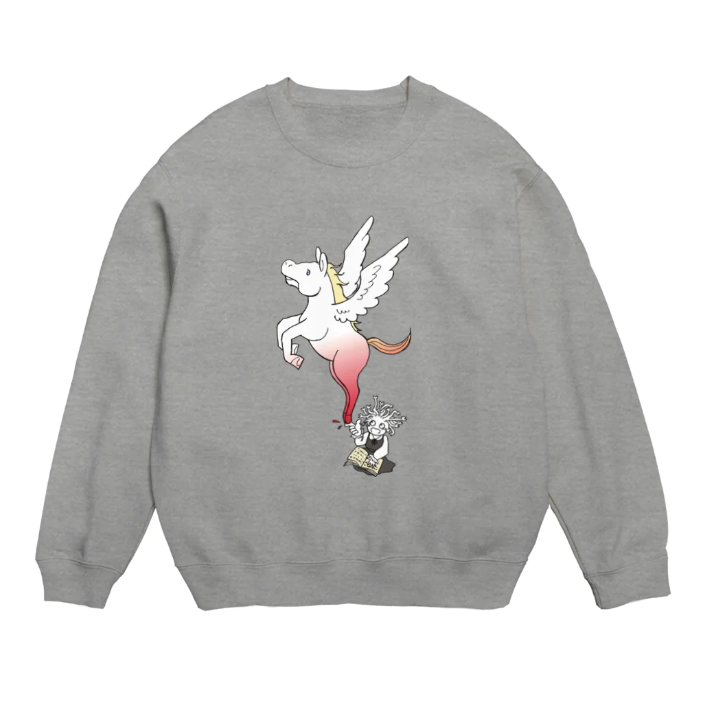 杜の魚のペガサス誕生！ Crew Neck Sweatshirt