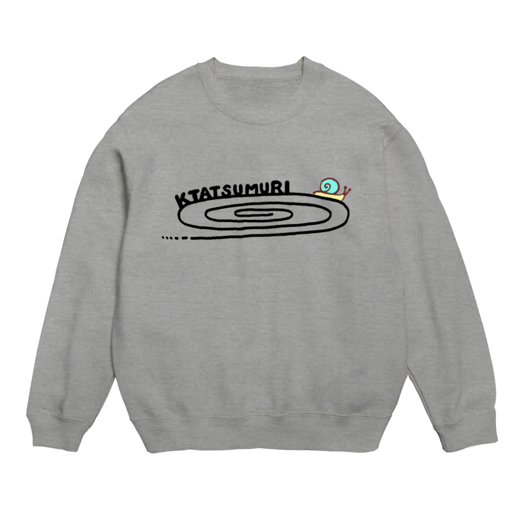 ＭＩＨＡ－ＨＡのかたつむりＴシャツ（文字黒） Crew Neck Sweatshirt