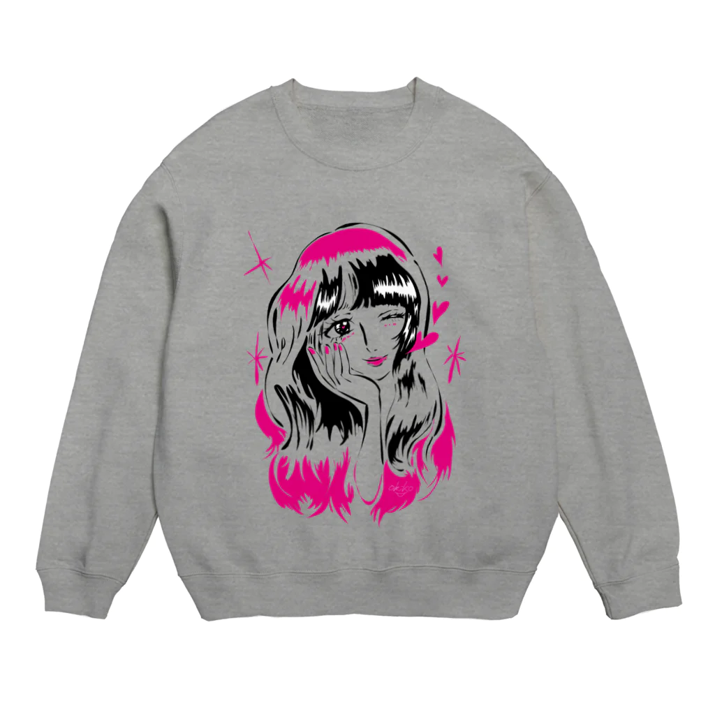 okikoのキラリン乙女☆ Crew Neck Sweatshirt