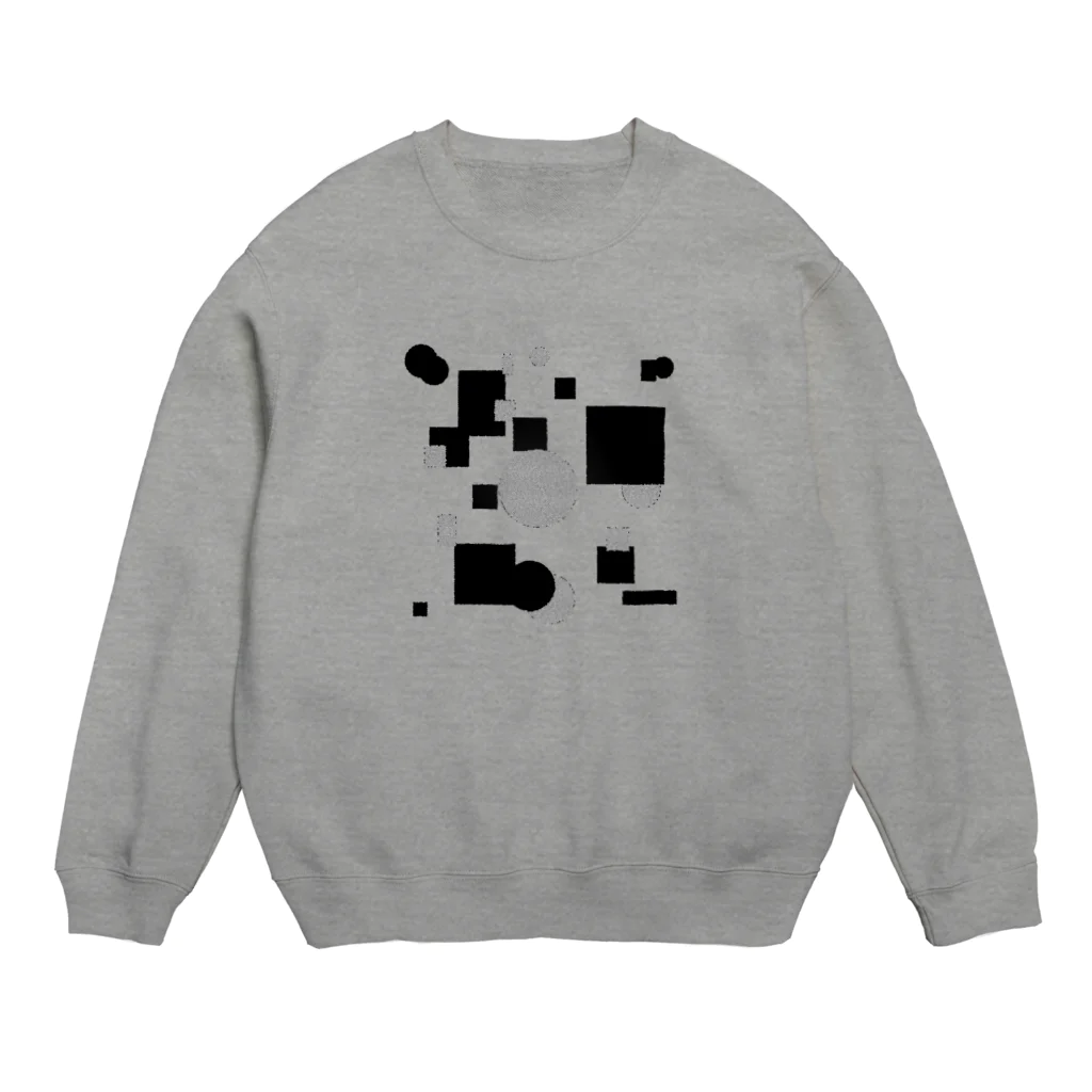 zukeimaru-のMusic white and black Crew Neck Sweatshirt