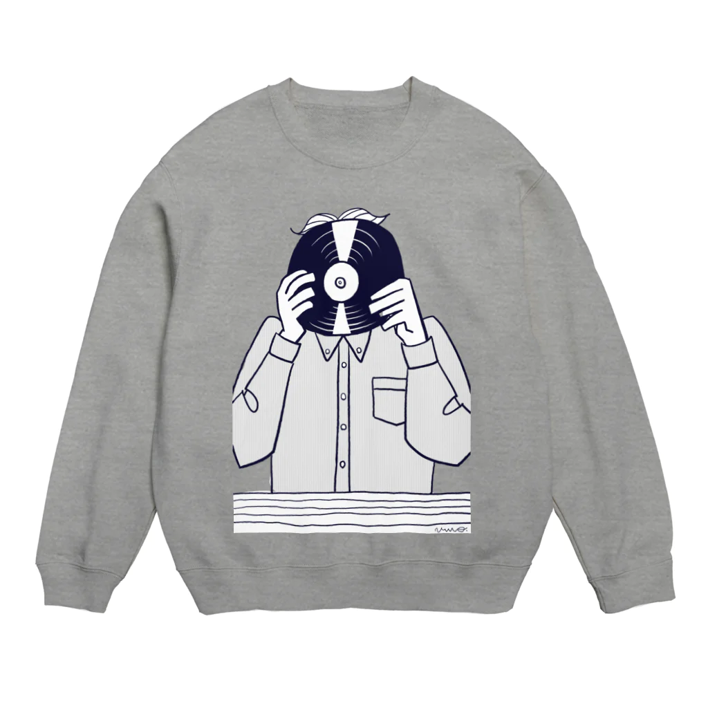 柳沢ユーヲのレコードボーイ Crew Neck Sweatshirt