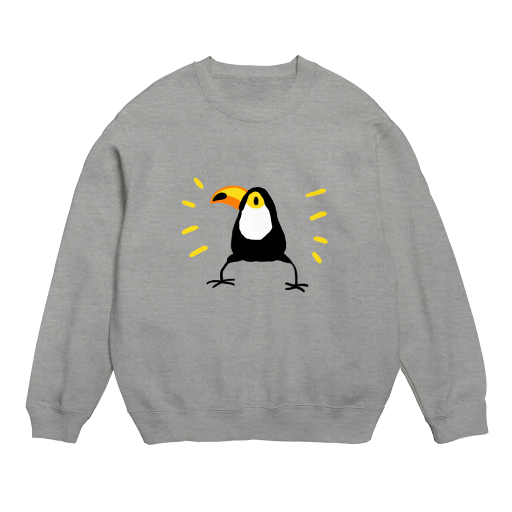 つぶあんの主張するオニオオハシ先輩 Crew Neck Sweatshirt