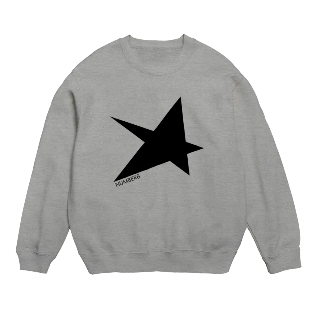 Number8（ナンバーエイト）のBIG STAR（星柄） Tシャツ Crew Neck Sweatshirt