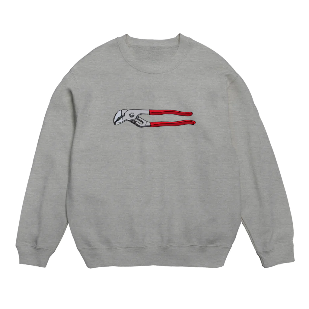 さび猫の僕のアンギラ（赤） Crew Neck Sweatshirt