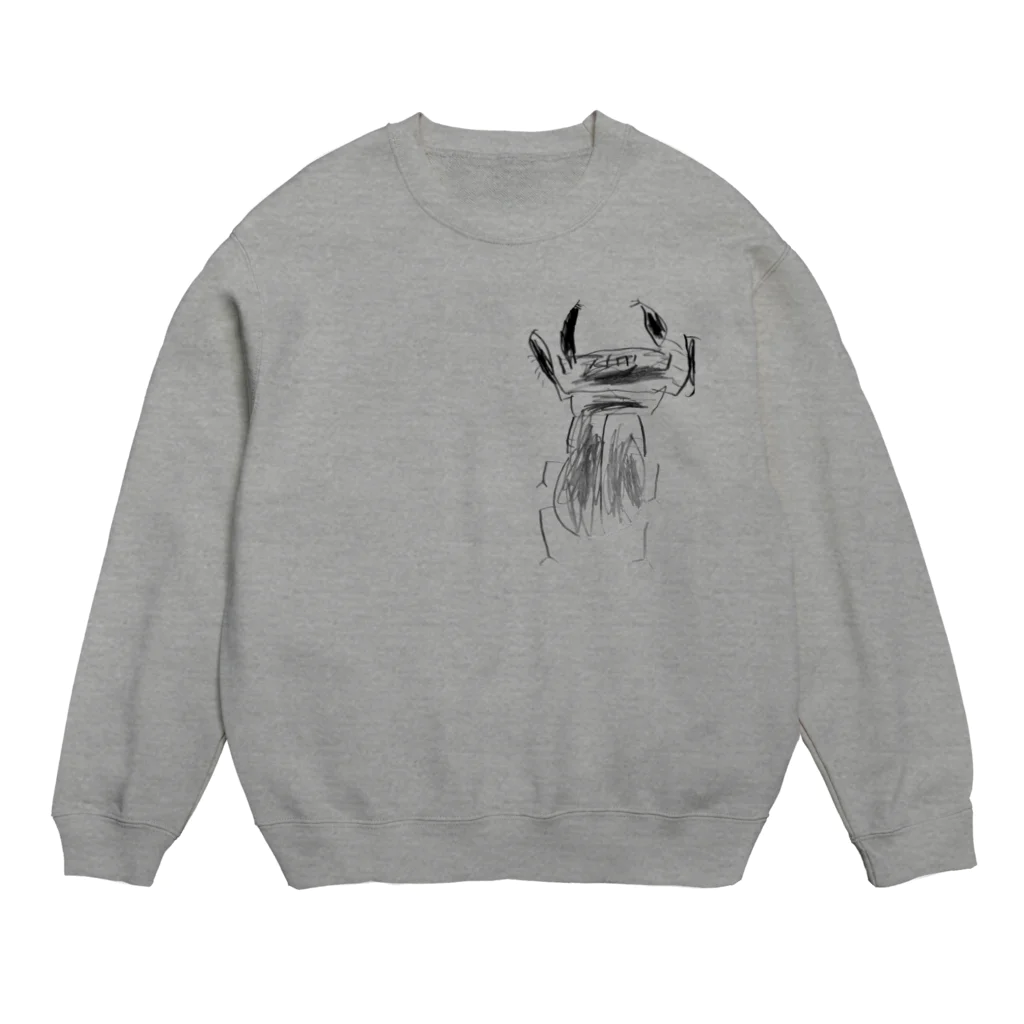 大橙－だいだい－のつよいぞくわがた Crew Neck Sweatshirt