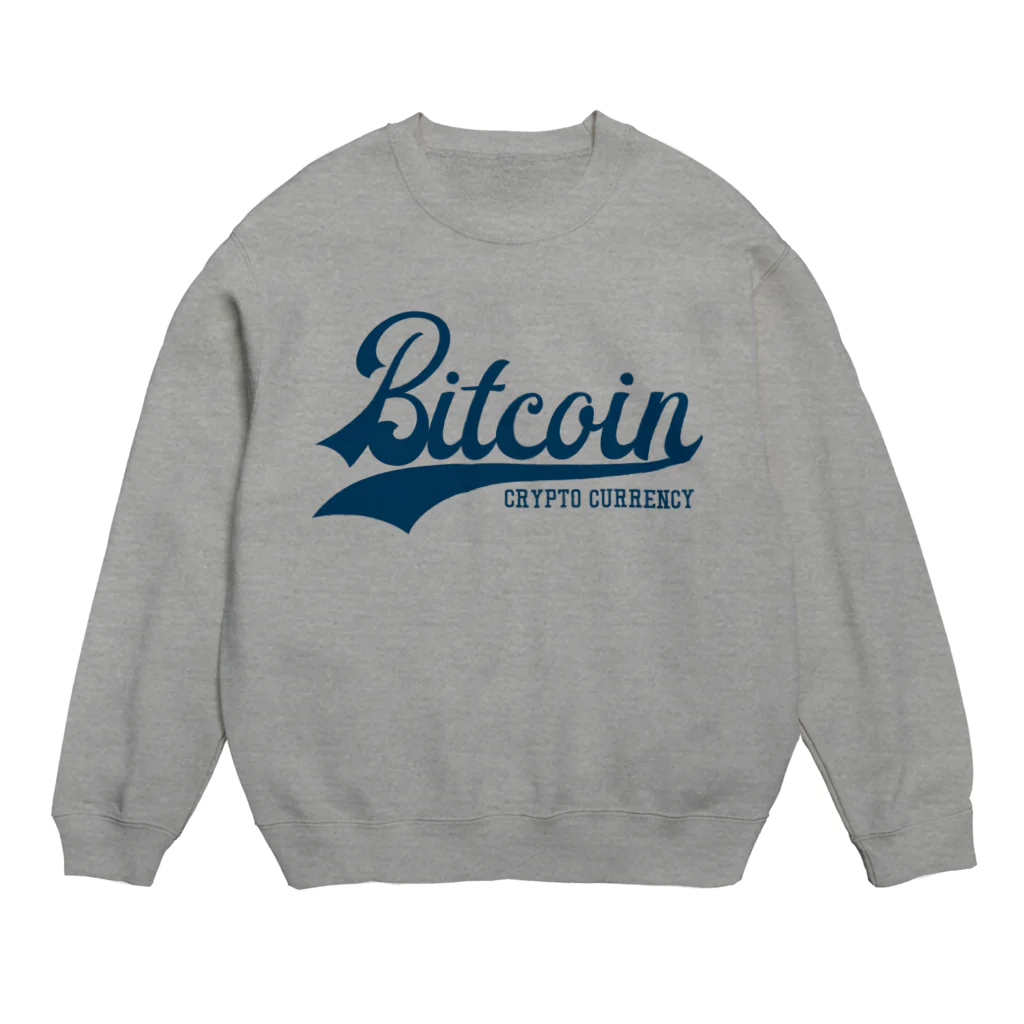 TROPiCALViBESのbitcoin #2 navy font Crew Neck Sweatshirt