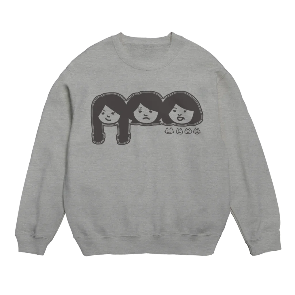 猫川のねこのKAZOKU Crew Neck Sweatshirt