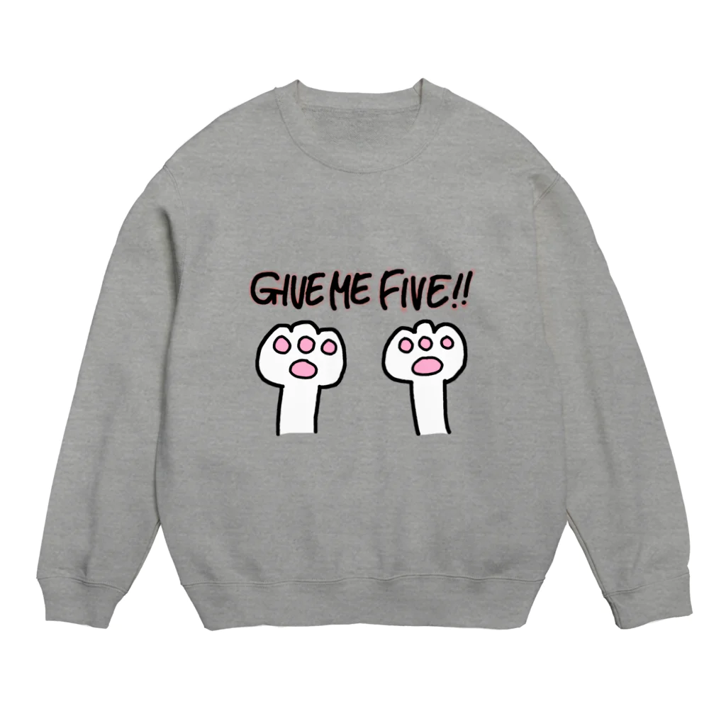 ХарукаのGive me five!!🙌 Crew Neck Sweatshirt