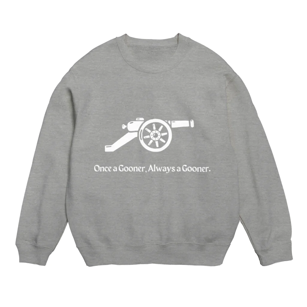 Design UKのOnce a gooner, Always a gooner Crew Neck Sweatshirt
