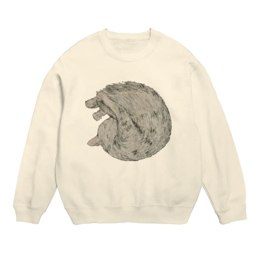 たんしお雑貨店のまるい ねこ  Crew Neck Sweatshirt