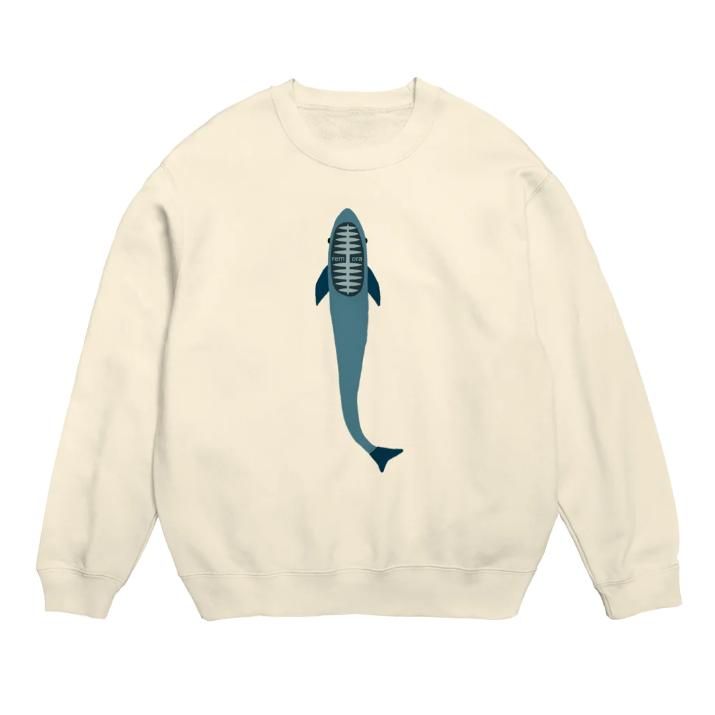 shechewsのコバンザメremora。 Crew Neck Sweatshirt