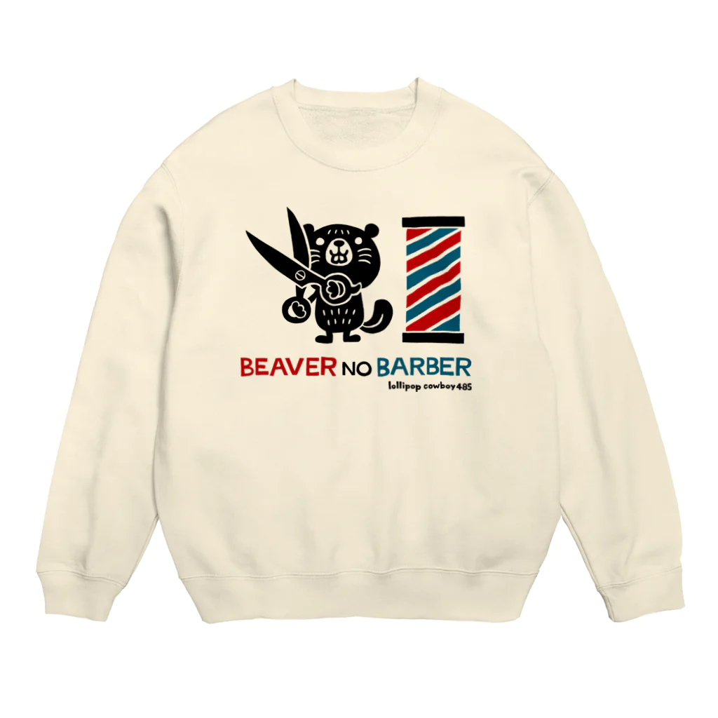 lollipop cowboyのビーバーのバーバー Crew Neck Sweatshirt