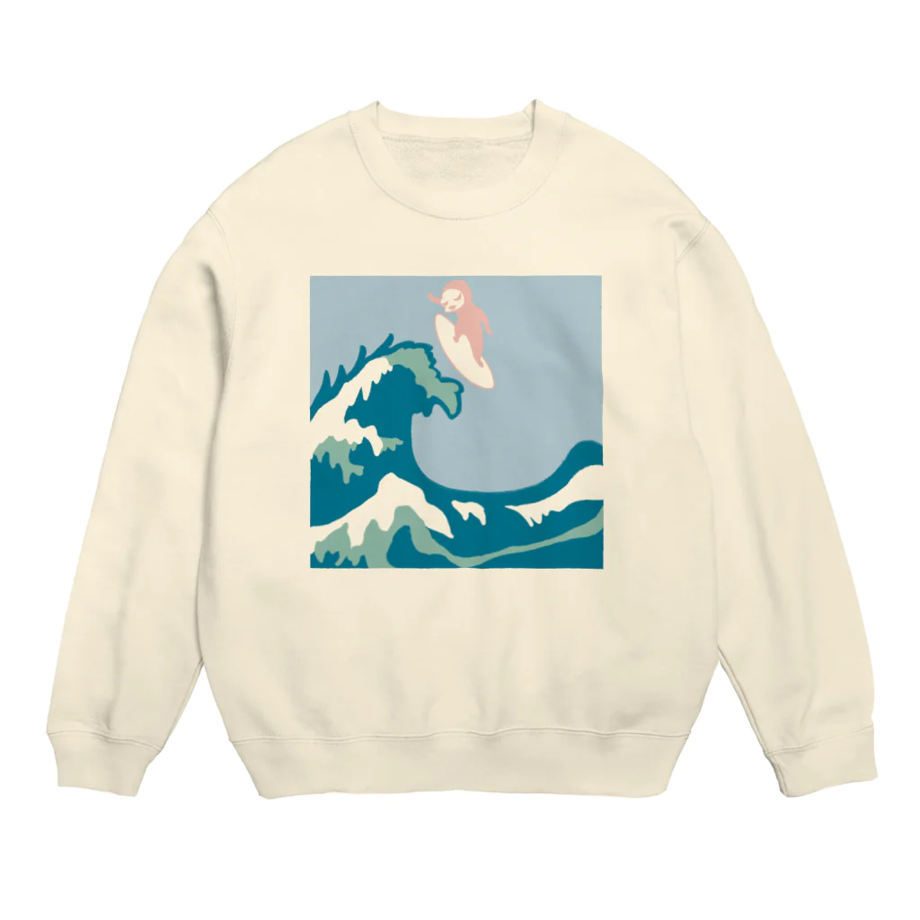 uchino_inuのsurfchihuahua Crew Neck Sweatshirt