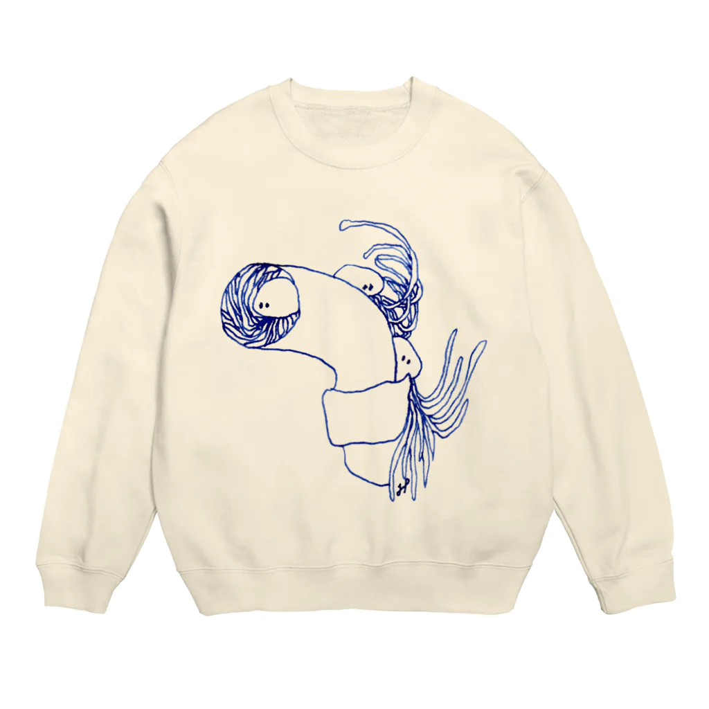 オガサワラミチのパイプ管基地 Crew Neck Sweatshirt