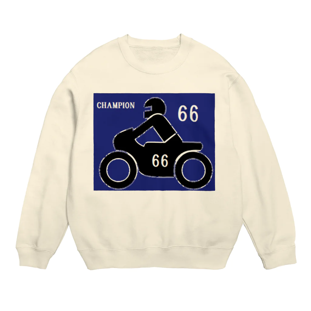 アメリカンベース のバイクレース　66 Crew Neck Sweatshirt