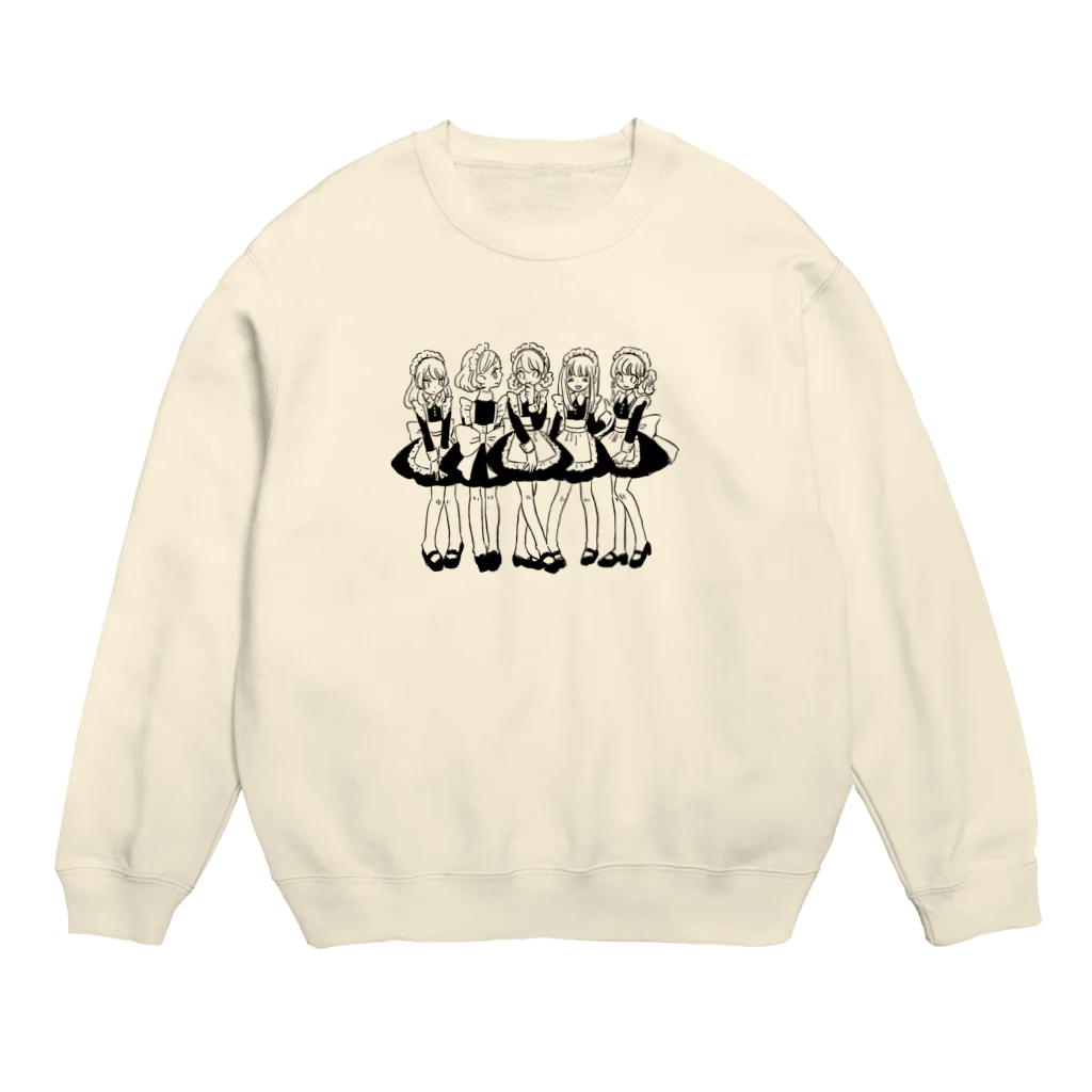 ラムネストアのメイドちゃんず Crew Neck Sweatshirt