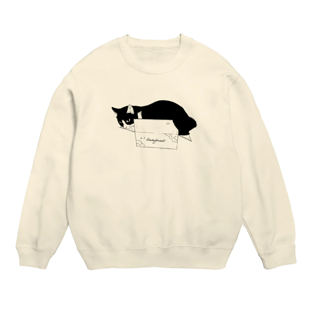 はるさめ商店のはみ出るハチワレ Crew Neck Sweatshirt