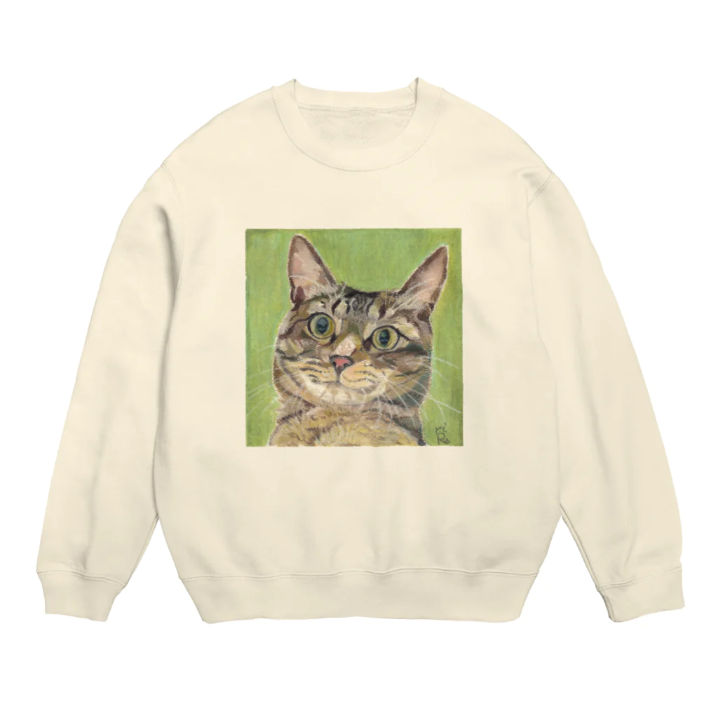 みるきち【ペットイラストアーティスト】の煽りねこ① Crew Neck Sweatshirt