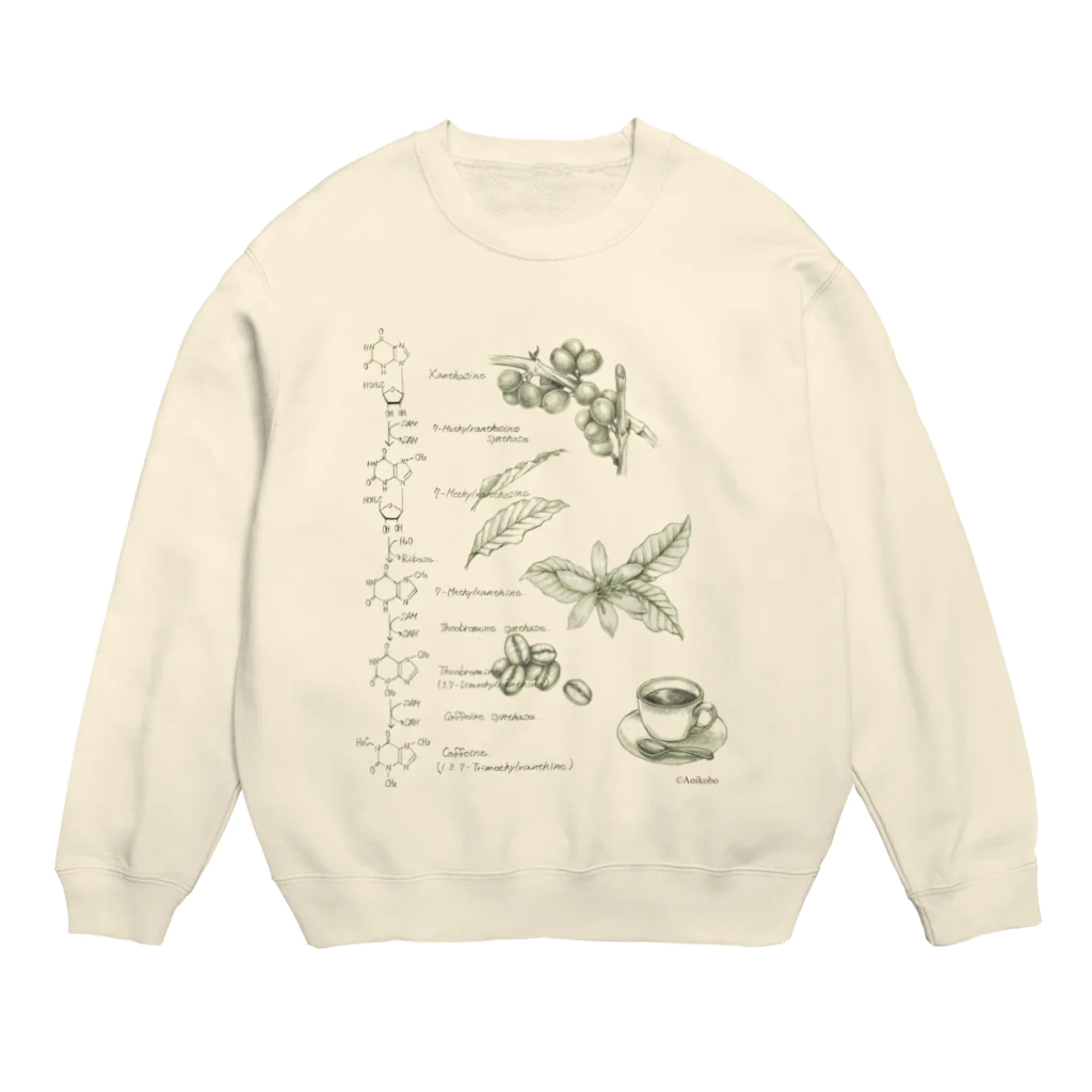 黒澤あおいの化学-カフェイン- Crew Neck Sweatshirt